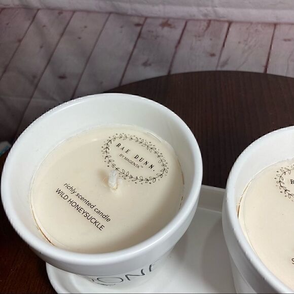 New Rae Dunn 4pc Planters set with citronella scented Candles - Picture 8 of 9